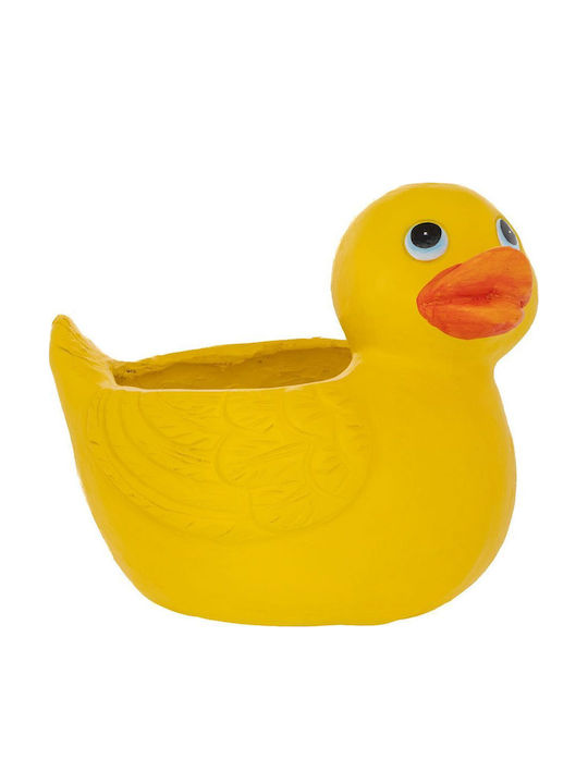 Iliadis Polyresin Plant Pot Yellow 32x26.5x27cm