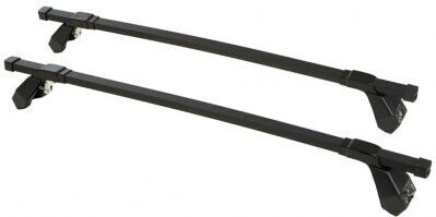 Hermes Car Roof Bars Gs1 125cm Set Kit S3290 Metallic Black