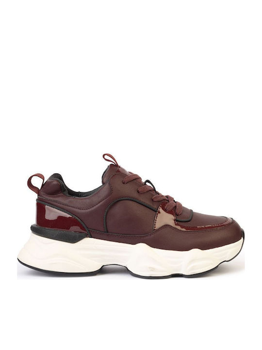 19V69 Women's Sneakers Wine