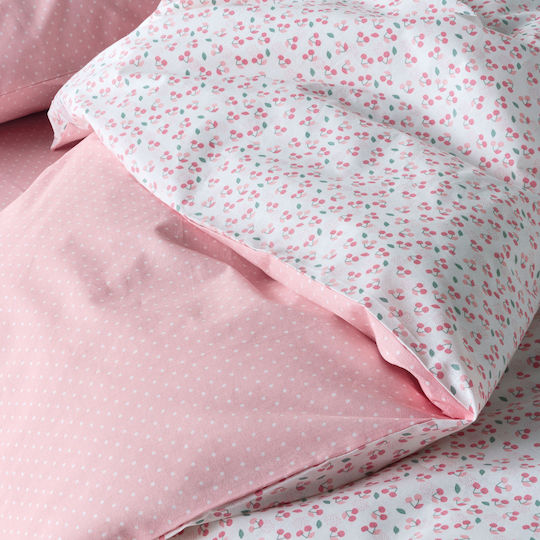 Kentia Single Set Cereza White Pink 160x245cm