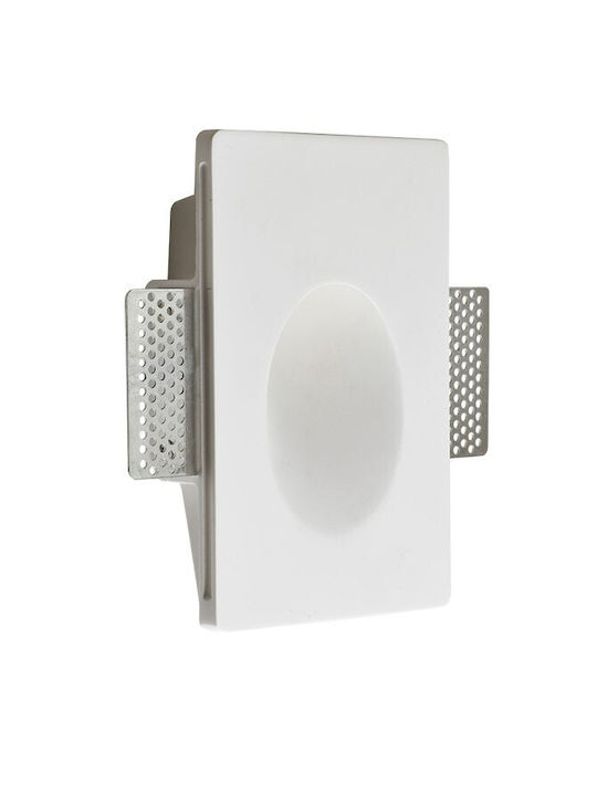 Plaster Recessed Spot Light Fixture with Built-in LED and Warm White Light