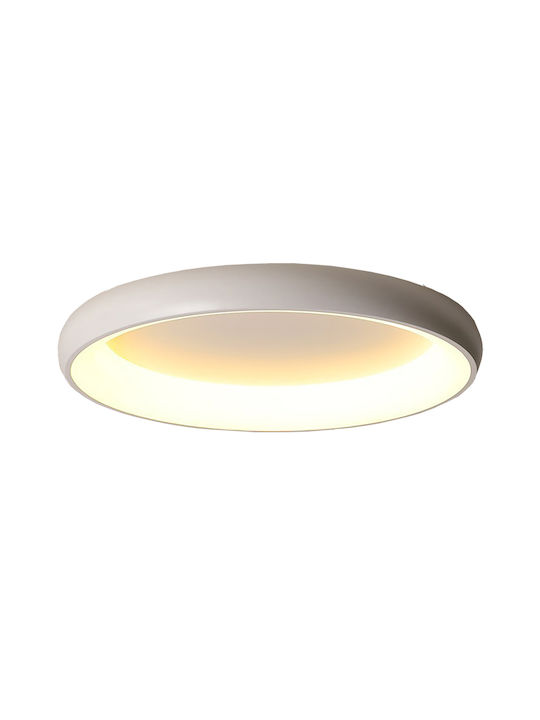 ArkoLight Πλαφονιέρα Οροφής Λευκή με Ενσωματωμένο LED και Τηλεχειριστήριο