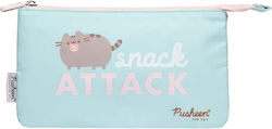 Pusheen Pencil Case Makeup Foodie Collection 3 Compartments Blue