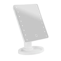 Avizar Led Standing Makeup Mirror Touchscreen 360° Rotation White