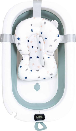 Klappbare Baby-Badewanne mit Thermometer Grüne