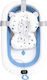 Klappbare Baby-Badewanne mit Thermometer Blau