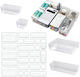 Set 25 Organizers 4 Different Sizes 7.5 15 23 X 7.5/15 X 5 Cm Plastic Transparent