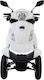 Electric Four-Wheel Motorcycle 1000W Power Max Speed 25km/h 60km Autonomy White Colour