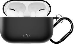 Puro Icon Θήκη Σιλικόνης σε Μαύρο χρώμα για Apple AirPods Pro 3