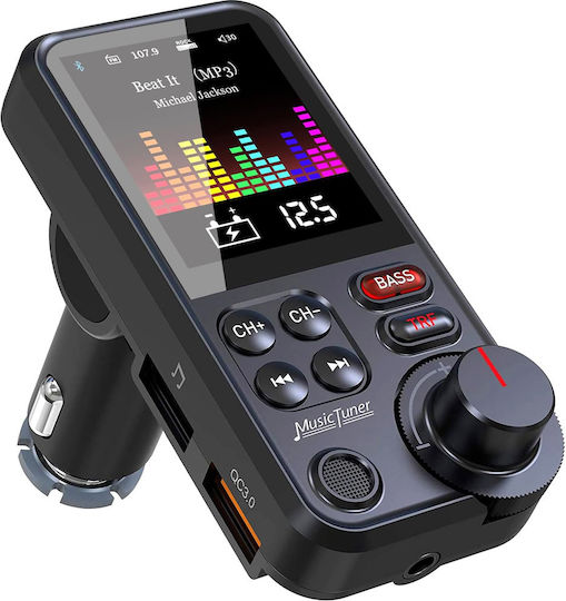 FM Transmitter Car Gizmovine with Bluetooth USB AUX MicroSD