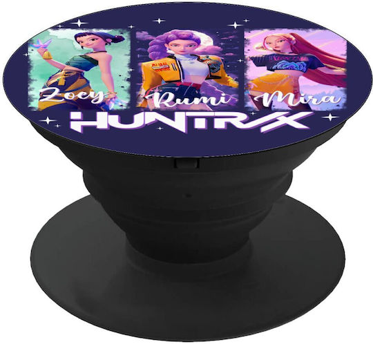 Huntr X K-pop Girl Group Phone Holders Stand Μαύρο Βάση Στήριξης Κινητού Στο Χέρι
