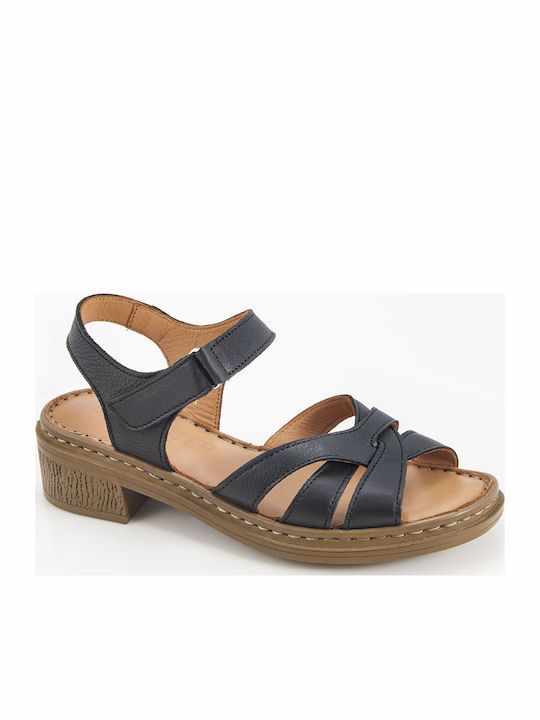 Safe Step Leather Women's Anatomic Black Sandals