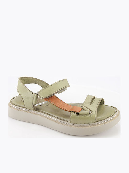 Safe Step Sandale Casual Damă Din Piele Verzi