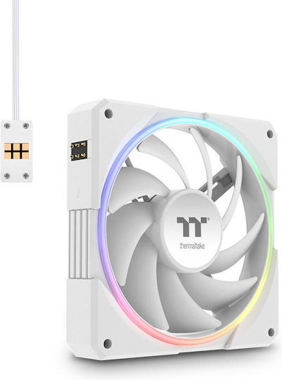 Thermaltake TS120 EX Case Fan (2000rpm / 56.01cfm) με RGB Φωτισμό και Σύνδεση 6-Pin 3τμχ Λευκό