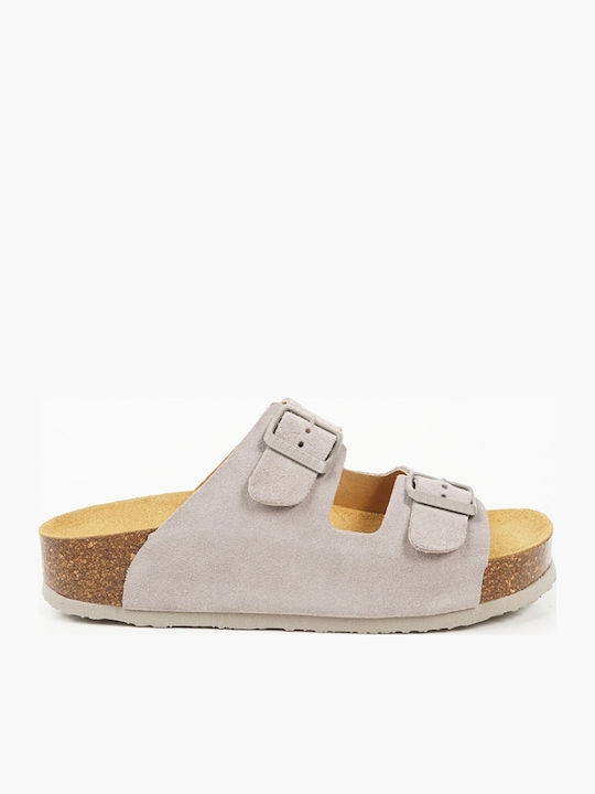 Plakton Leather Women's Anatomic Sandals Gray