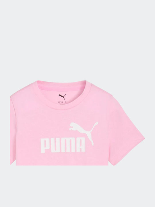PUMA Kinderoberteile Rosa Logo Tee