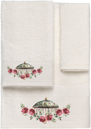 Beauty Home Badetuch-Set 3 Stück 3550 Hellbeige Gewicht 500gr/m²
