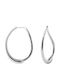 Kritsimis Silver Hoop Earrings with Stones