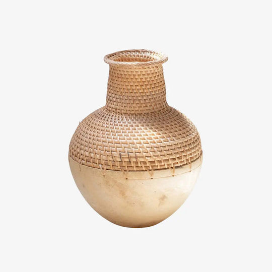 Phos & Gaia Wooden Vase Kamari Brown