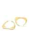 Puppis Gold Plated Steel Earrings