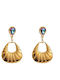 Puppis Gold Plated Steel Earrings