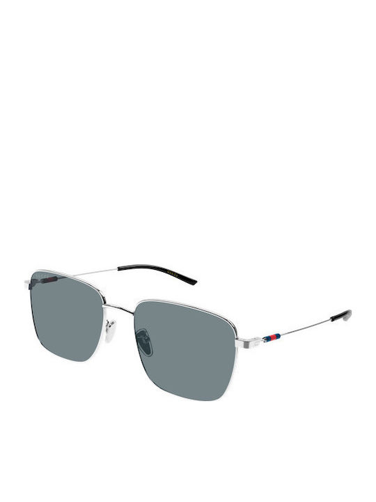 Gucci Unisex Sunglasses with Silver Frame and Silver Mirror Lens GG2097SK 003