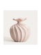 Homla Decorative Ceramic Vase Aurelia Pink 16.5x16.5xH19cm