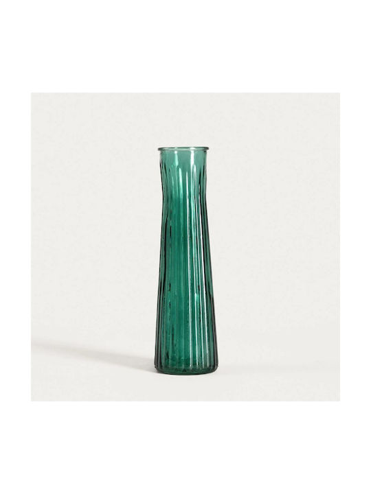 Homla Decorative Glass Vase Amily Green 6.5xH23cm