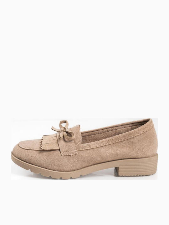 The Shoemart Women's Loafers In Beige Colour