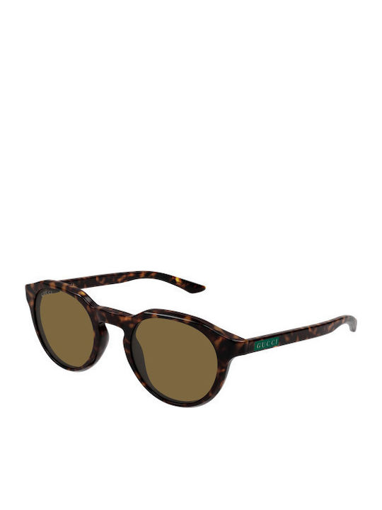 Gucci Unisex Sunglasses With Brown Horn-Rimmed Frame And Brown Lens GG2079S 002