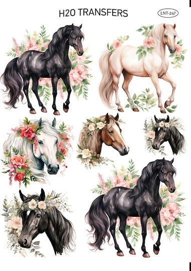 Easy Transfer Paper Beautiful Horses Lnt-247 25x35cm