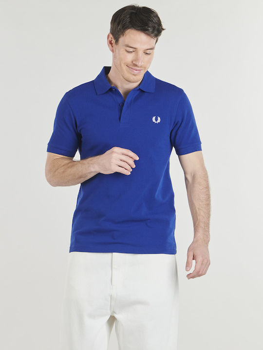 Fred Perry Поло Тениска С Къс Ръкав Син
