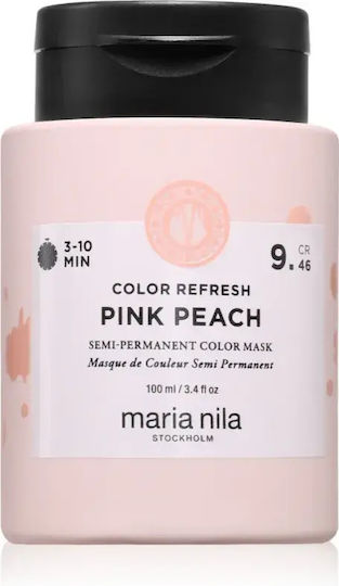 Нежна Подхранваща Маска Без Постоянни Оцветяващи Пигменти Maria Nila Colour Refresh Оттенък Розов Праскова 9.46 Обем Мл 100