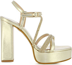 Studio Leather Gold Women's Sandals Studio Leather Gold Women's Sandals