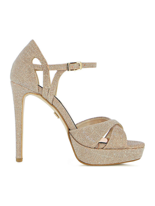 Guy Laroche Gold Damen Sandalen