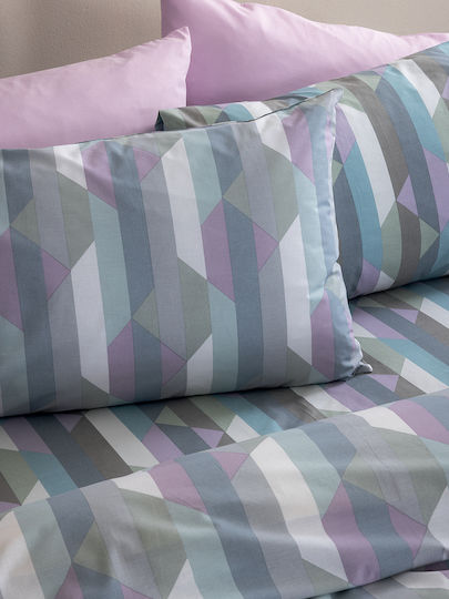Palamaiki Fl6297 Set Fete de Pernă cu Plic de Acoperire Multicolore 51x72cm