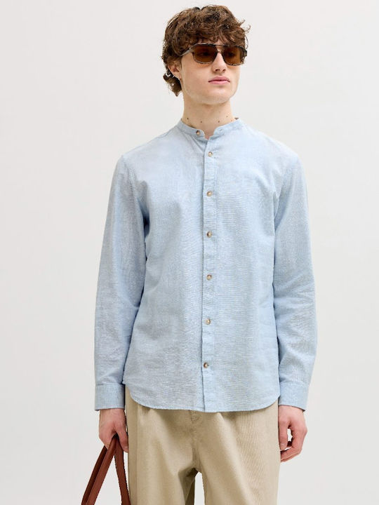 Jack & Jones Langärmeliges Herrenhemd Blau