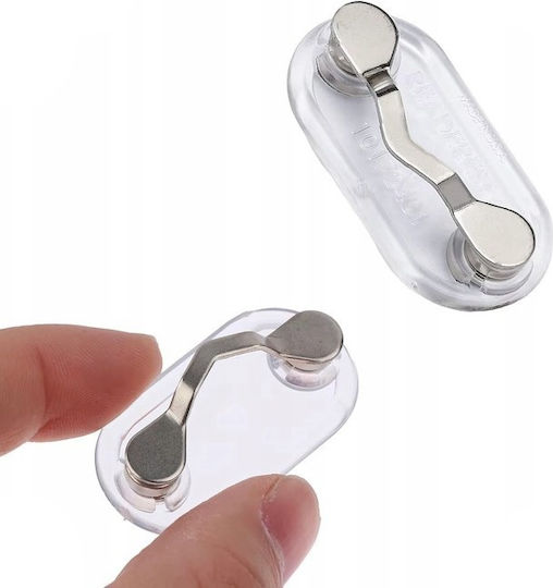 Suport Magnetic Clip Pentru Ochelari Zola Multifuncțional Oțel Abs 4 4 X 2 4 Cm Transparent