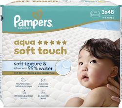 Pampers Aqua Soft Feuchttücher 144 Stück Pampers Aqua Soft Feuchttücher 144 Stück