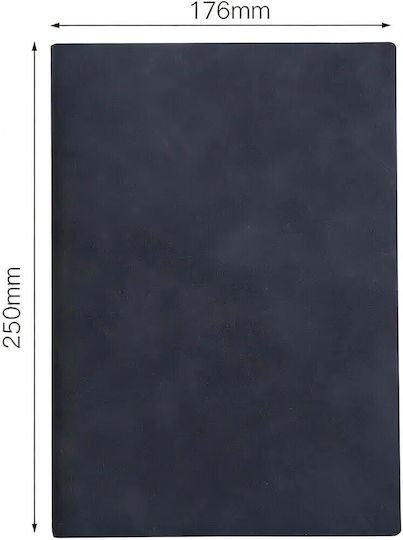 Valvoro Σημειωματάριο Notebook B5 Λάστιχο 100 Φύλλα 100γρ Μαύρο