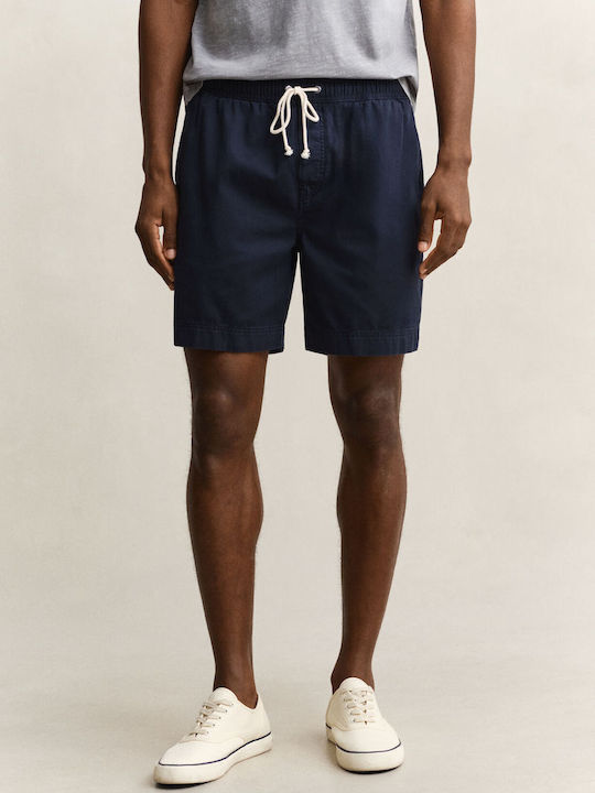 Gant Sunfaded Ανδρική Βερμούδα Μπλε Σκούρο