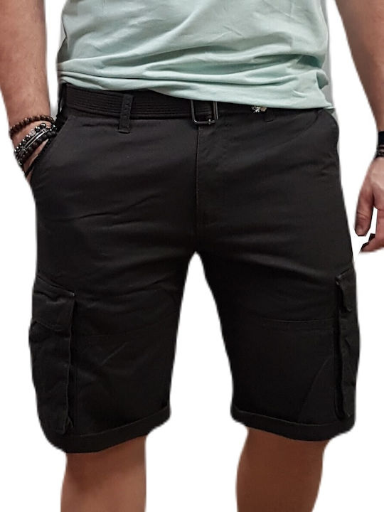 Rebase Ανδρική Βερμούδα Cargo Anthracite
