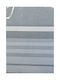 Sunshine Single Cotton Sheets Set Gray Dark Striped 165x250cm