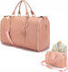 Sac De Voiaj 55l Roz Din Piele Sintetică M53.3xL25.4xÎ31.5cm