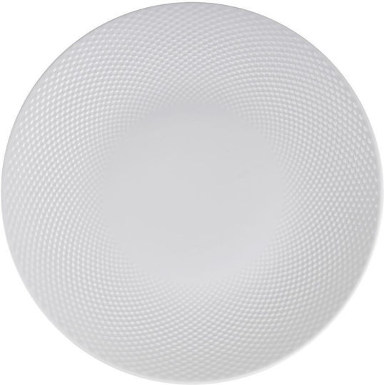 Kutahya Porselen Panio Shallow Serving Plate Made of White Porcelain with Diameter 30cm