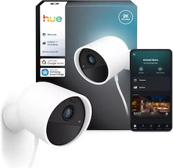 Philips Hue Secure IP Überwachungskamera Wi-Fi Full HD+ 4MP Wasserdicht mit Zwei-Wege-Kommunikation Philips Hue Secure IP Überwachungskamera Wi-Fi Full HD+ 4MP Wasserdicht mit Zwei-Wege-Kommunikation