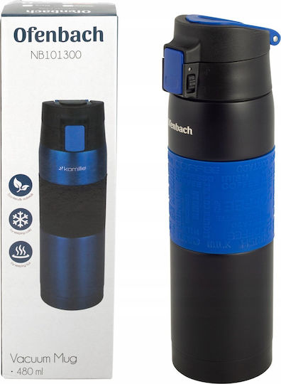 Kamille Κούπα Κεραμική Μαύρη 480ml