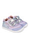 Kinder Sneaker Anatomisch mit Bügel- und Schleifenverschluss Flieder