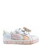Kids Sneakers with Hoop & Loop Closure and White Lights