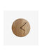 Phos & Gaia Silent Wooden Wall Clock Beige